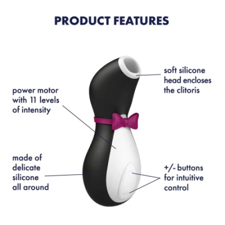 Immagine dello stimolatore clitorideo Satisfyer Pro Penguin Elegant
