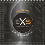EXS Black Latex Fun Condoms x12 for original and safe intimate moments