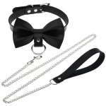 Collier et Laisse BDSM Papillon Noir par JOY JEWELS