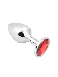 OHMAMA Plug anale in alluminio rosso brillante