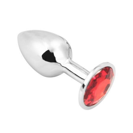 OHMAMA Plug anale in alluminio rosso brillante