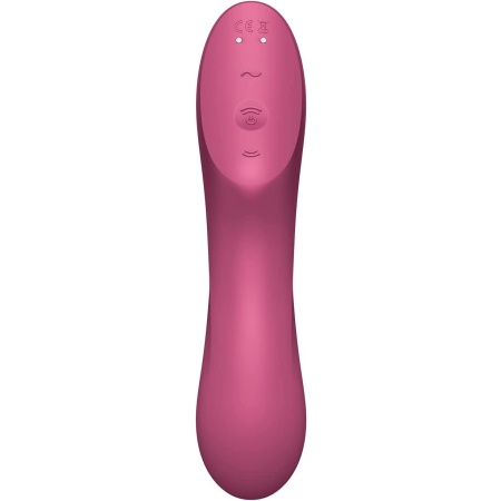 Immagine dello stimolatore clitorideo e del punto G rosso Satisfyer Curvy Trinity 3