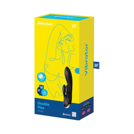 Immagine del vibratore Satisfyer Double Flex Bluetooth che offre una stimolazione tripla