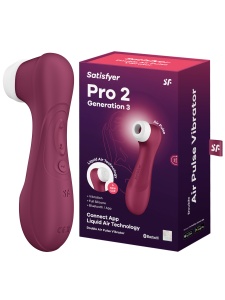 Immagine dello stimolatore clitorideo Satisfyer Pro 2 Generazione 3 con applicazione Bluetooth