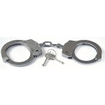 Realistic, adjustable steel handcuffs for BDSM games