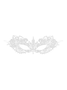 White Venetian Lace Mask by Maskarade, ideal for adding mystery and sensuality