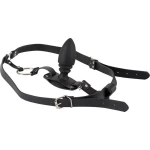 Adjustable thong with penis ring and anal plug from Bad Kitty