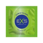 Bild von EXS phosphoreszierenden Kondomen, die im Dunkeln leuchten