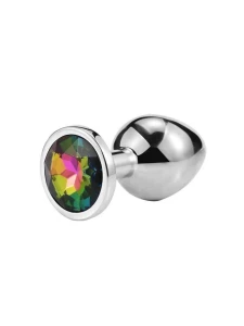 Coloured metal anal plug with shiny finish by OHMAMA