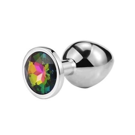 Coloured metal anal plug with shiny finish by OHMAMA