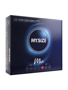 Pack of My.Size Mix 60 condoms in different sizes and styles