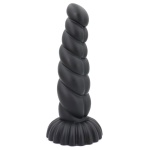 Abbildung des Dildos Realistischer Twist XXL Schwarz von der Marke X-MEN