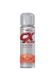 Bottle of CX Glide Heated Lubricant