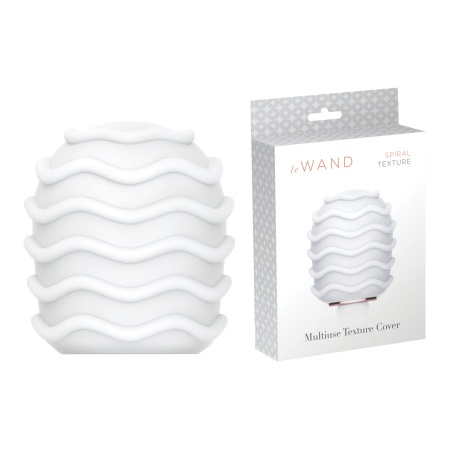 Spiral Texture cover for Le Wand, a vibrator accessory offering a variety of sensations