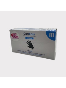 Immagine dei guanti in nitrile M - Igiene e protezione BDSM di ComFort