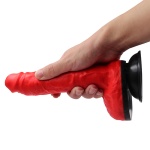 Image of the DarkSil Monster Red silicone dildo
