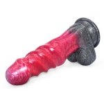 Dildo realistico in silicone Pinkalien, rosso