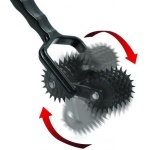 Image of the Wartenberg Master Series Roulette wheel in black ABS