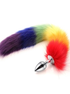 Immagine del plug anale Rainbow Foxtail L