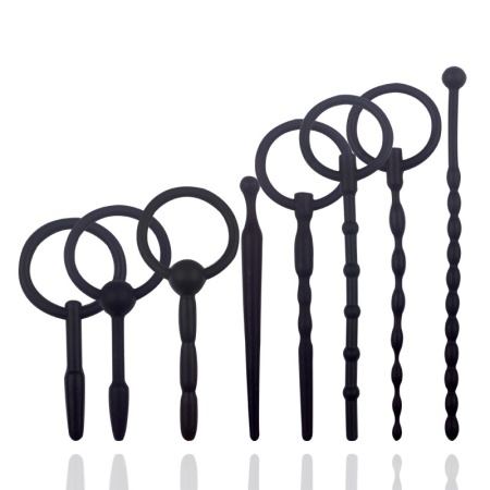Immagine del set di plug uretrali cavi in silicone della serie Master