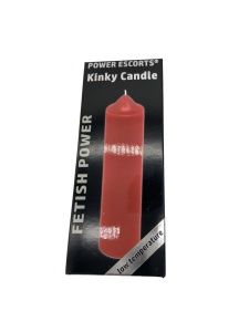 Bougie BDSM Rouge - Accessoire Érotique Basse Température de Fetish Power