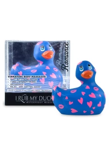 Image of the Vibrating Duck Mini Clitoral Stimulator - Romance Blue & Pink