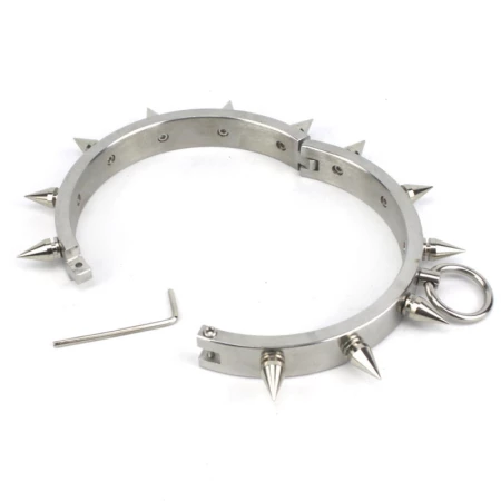 Image of Kotos Stainless Steel Spiked BDSM Necklace