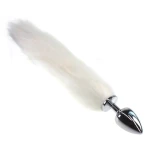 Anal Plug White Fox Tail L - original sextoy