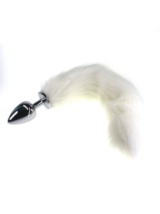 Plug anale coda di volpe bianca L - sextoy originale