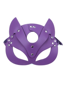 Masque de Chat Mi-Visage pour Cosplay en faux cuir