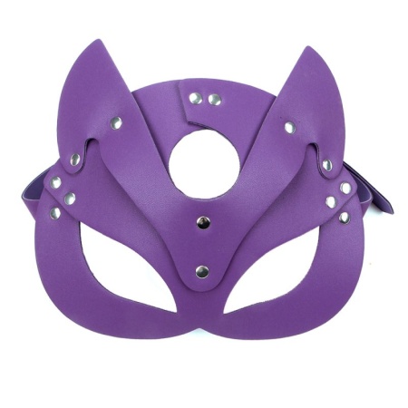 Masque de Chat Mi-Visage pour Cosplay en faux cuir