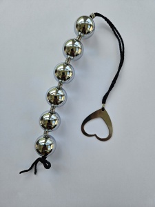 Image of anal or vaginal steel balls - 6 balls, 380gr