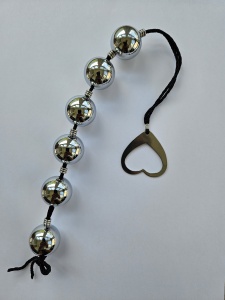 Image of anal or vaginal steel balls - 6 balls, 380gr