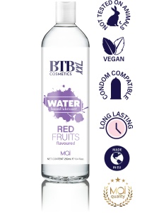 Bild von BTBs wasserbasiertem veganem Bio-Gleitmittel Rote Früchte