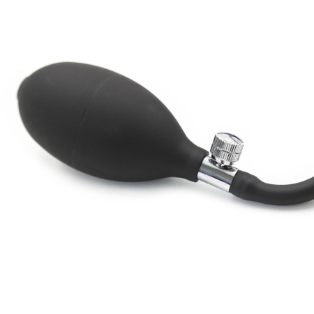 Sextoy anal innovant, Gode Gonflable Noir en latex naturel