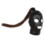 Image of a Bondage Hoodie With Wig, a unique BDSM accessory