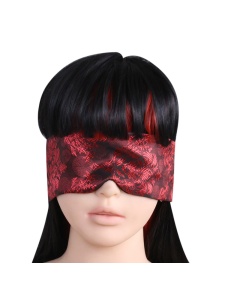 Sensual Satin Headband nero e rosa nero/rosso