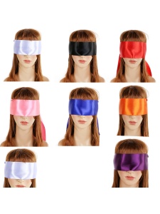 Luxurious satin eye patch in a range of colours