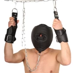 Image of The Red Leather Suspension Handcuffs