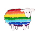 Image d'un Pin's Mouton Arc-en-Ciel coloré et attrayant