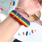 Image of the LGBT Rainbow Bracelet to express your pride