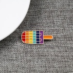 Spilla da ghiaccio color arcobaleno - Accessorio di moda unico