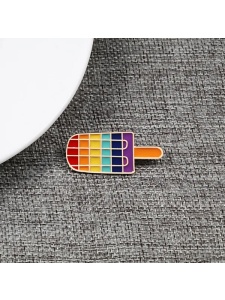 Pin's Glace colorée Arc-en-Ciel - Accessoire de mode unique