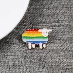 Image of a colourful and attractive Rainbow Sheep Pin