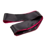 Luxuriöses und vielseitiges Satin-Stirnband in Schwarz und Rot