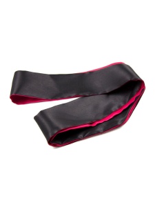 Fascia di raso lussuosa e versatile in nero e rosso