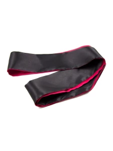 Luxuriöses und vielseitiges Satin-Stirnband in Schwarz und Rot