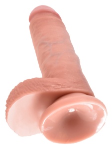 Abbildung des Dildos Realistischer Saugnapf King Cock 17,8 cm - Einzigartiges Sextoy