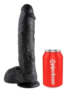 Abbildung des Dildos King Cock XXL realistisch Saugglocke 25,4 cm