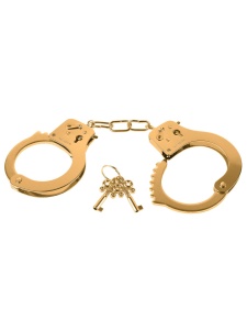 Image of Fetish Fantasy Gold Metal Handcuffs, BDSM accessory by Fetish Fantasy